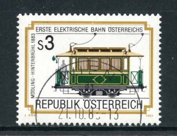 1983 - AUSTRIA - FERROVIA ELETTRICA - USATO - LOTTO/28310