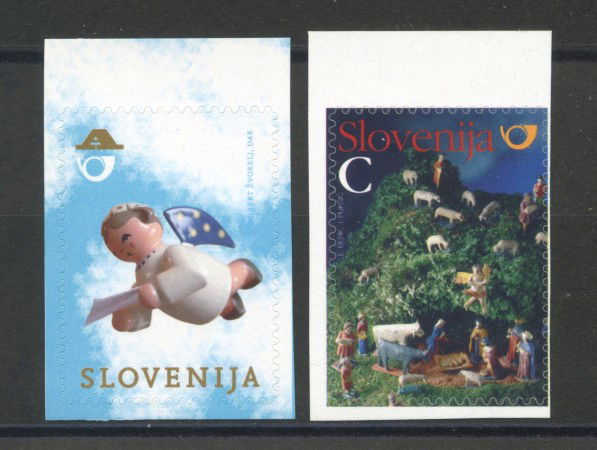2012 - SLOVENIA - NATALE   II° tipo 2v. - NUOVI ADESIVI - LOTTO/34524