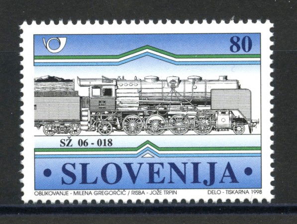 1998 - SLOVENIA - LOCOMOTIVA A VAPORE - NUOVO - LOTTO/33952