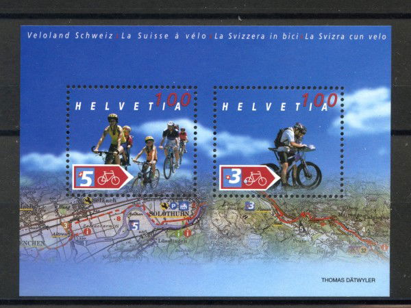 2004 - SVIZZERA - CICLOTURISMO - FOGLIETTO  NUOVO - LOTTO/37419