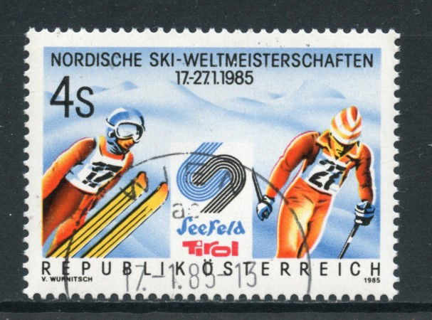1985 - AUSTRIA - SCI NORDICO - USATO - LOTTO/28337