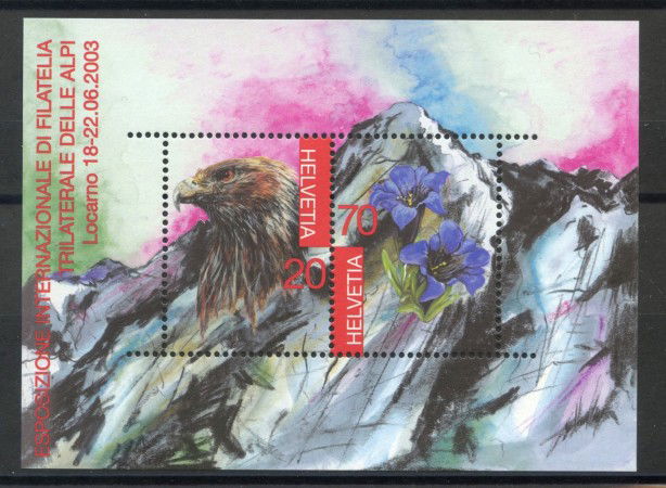 2003 - SVIZZERA - TICINO 03 EXPO FILATELICA - FOGLIETTO NUOVO - LOTTO/37388