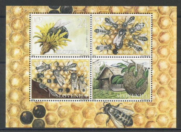 2001 - SLOVENIA - API DOMESTICHE - FOGLIETTO - NUOVO - LOTTO/34147