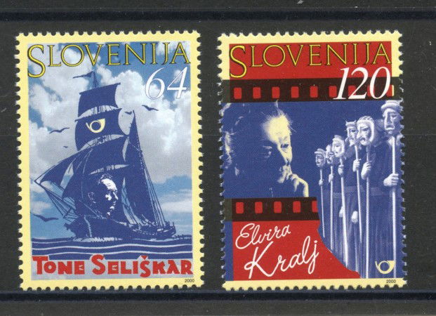 2000 - SLOVENIA - PERSONALITA' 2v. - NUOVI - LOTTO/33988