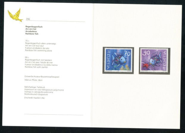 2001 - SVIZZERA - LIBRO PER BAMBINI 2v. - NUOVI - FOLDER -  LOTTO/37356F