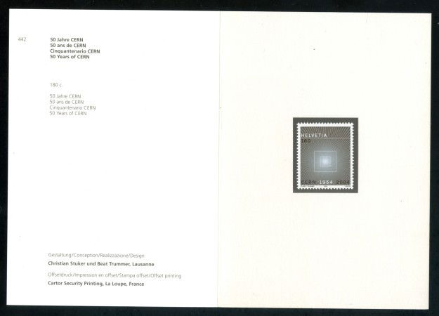 2004 - SVIZZERA - RICERCA NUCLEARE - NUOVO - FOLDER -  LOTTO/37418F
