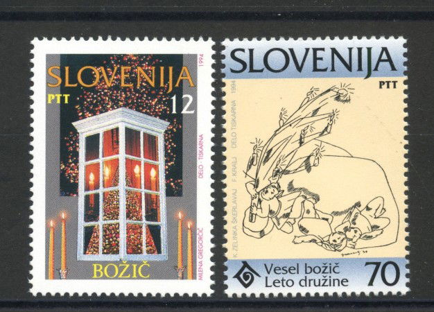 1994 - SLOVENIA - NATALE E ANNO DELLA FAMIGLIA 2v. - NUOVI - LOTTO/33701