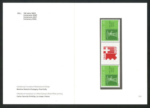 2009 - SVIZZERA - LOTTO/37717F - ASSOCIAZ. FILATELICA - NUOVI - FOLDER