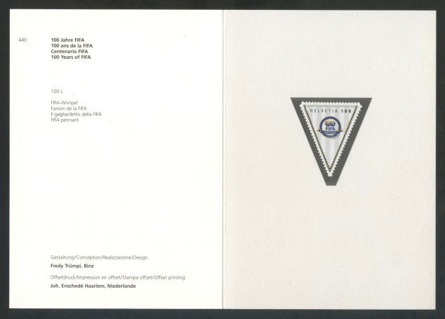 2004 - SVIZZERA - CENTENARIO DELLA FIFA - NUOVO - FOLDER - LOTTO/37416F