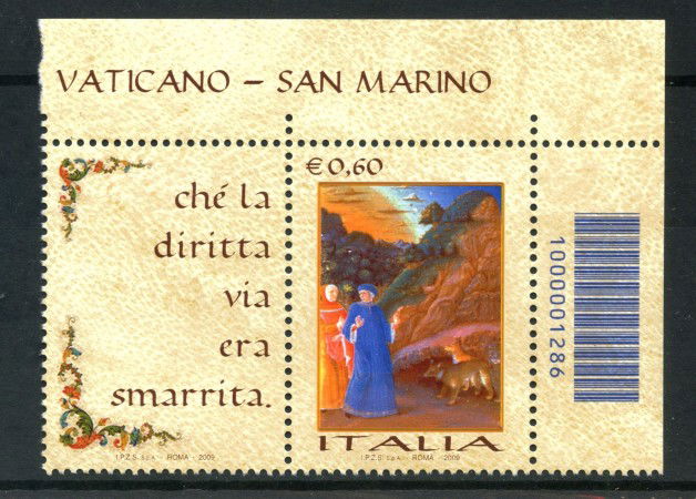 2009 - LOTTO/13772CB - REPUBBLICA - GIORNATA LINGUA ITALIANA - NUOVO CODICE A BARRE
