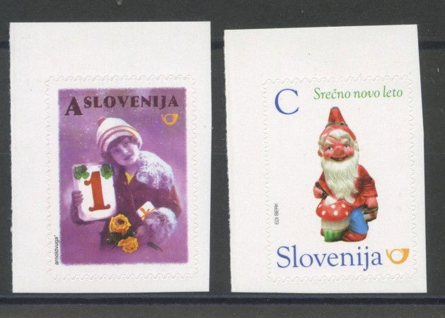2013 - SLOVENIA - NUOVO ANNO  II° tipo  2v. - NUOVI ADESIVI - LOTTO/34553
