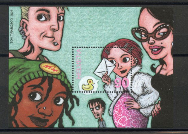 2003 - SVIZZERA - FUMETTI HEIDI - FOGLIETTO NUOVO - LOTTO/37391