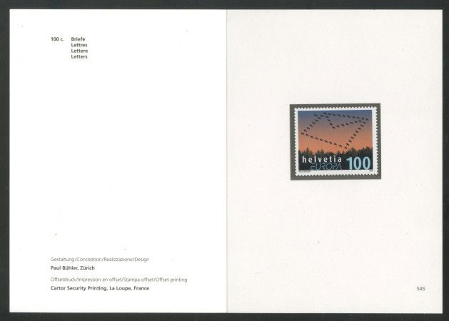 2008 - SVIZZERA - EUROPA - FOLDER -  NUOVO - LOTTO/37580F