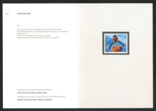 2004  - SVIZZERA - PROGRAMMA ALIMENTAZIONE - FOLDER -  NUOVO - LOTTO37432F