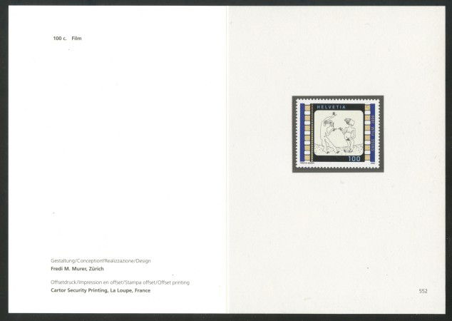 2008 - SVIZZERA - FILMOGRAFIA - FOLDER - NUOVO - LOTTO/37584F
