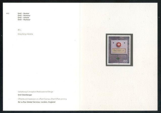 2004 - SVIZZERA - UMORISMO -  FOLDER NUOVO - LOTTO/37423F