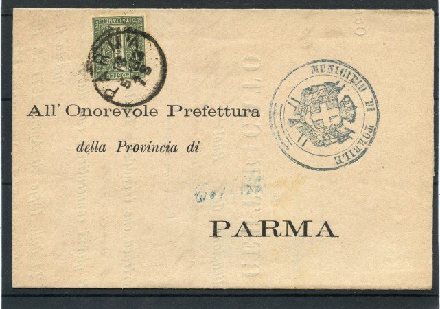 1883 - REGNO - BUSTA DA  TORRILE A PARMA - LOTTO/30308