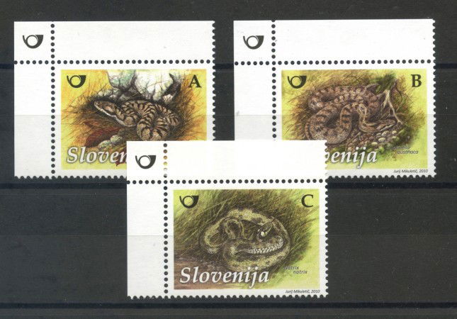 2010 - SLOVENIA -  RETTILI 3v. - NUOVi - LOTTO/34458