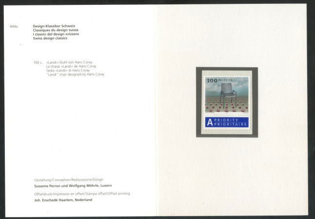 2004 - SVIZZERA - DESIGN SVIZZERO - NUOVO -  FOLDER - LOTTO/37421F