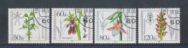 1984 - LBF/2101 - BERLINO - ORCHIDEE 4v. - USATI
