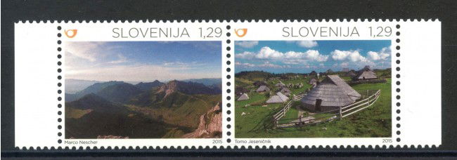 2015- SLOVENIA - LE ALPI  2v. - NUOVI - LOTTO/34614