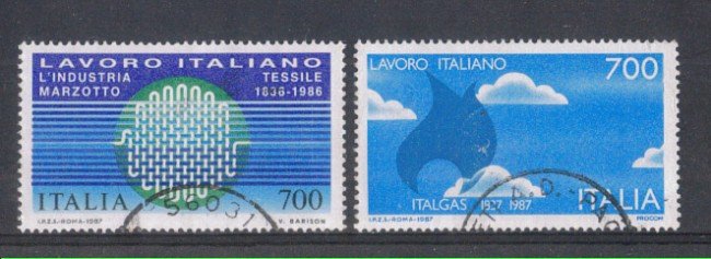 1987 - LOTTO/6869U - REPUBBLICA - LAVORO ITALIANO - USATI