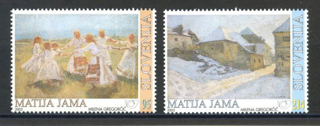 2002 - SLOVENIA - MATIJA  JAMA 2v. - NUOVI - LOTTO/34178