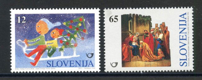 1996 - SLOVENIA - NATALE 2v. - NUOVI - LOTTO/33914