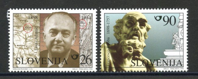 1998 - SLOVENIA - ADAMIC / ROBBA 2v. - NUOVI - LOTTO/33948