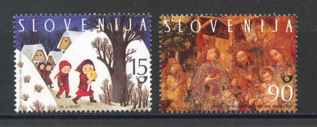 1998 - SLOVENIA - NATALE E NUOVO ANNO 2v. - NUOVO - LOTTO/33962