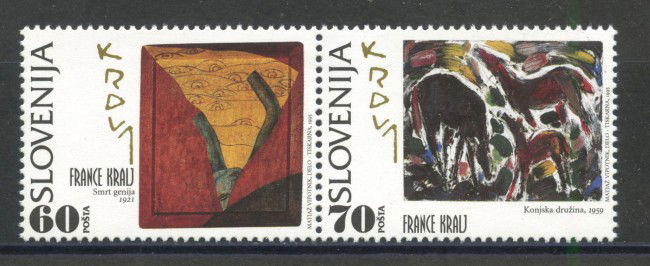 1995 - SLOVENIA - FRANCE KRALJ 2v. - NUOVI - LOTTO/33885