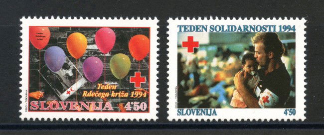 1994 - SLOVENIA - BENEFICENZA 2v. - NUOVI - LOTTO/33890