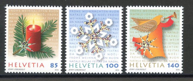 2010 - SVIZZERA - LOTTO/37769 - NATALE  3v. - NUOVI