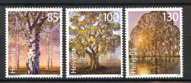 2009 - SVIZZERA - LOTTO/37711 - ANTICHI ALBERI  3v. - NUOVI