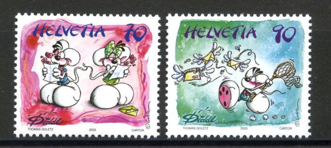 2003 - SVIZZERA - FUMETTI 2v. - NUOVI - LOTTO/37408