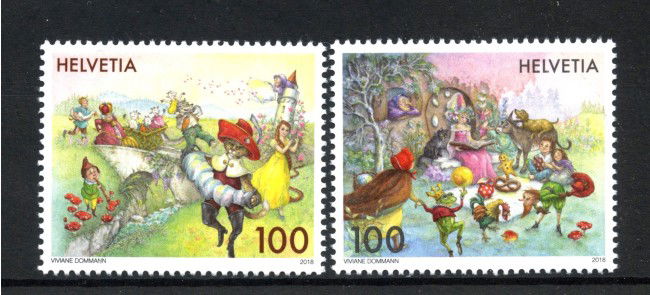 2018 - SVIZZERA - LOTTO/42125 - FAVOLE  2v. - NUOVI