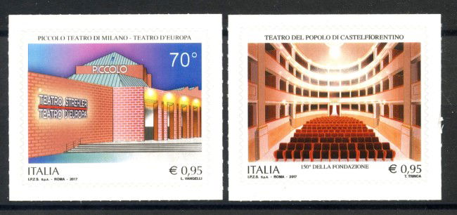 2017 - REPUBBLICA - TEATRI 2v. - NUOVI - LOTTO/36999