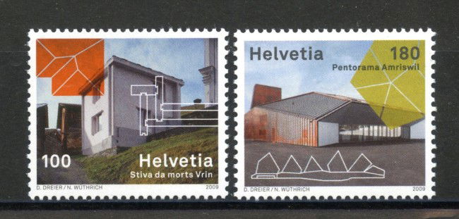 2009 - SVIZZERA - LOTTO/37715 - ARCHITETTURA SVIZZERA 2v. - NUOVI