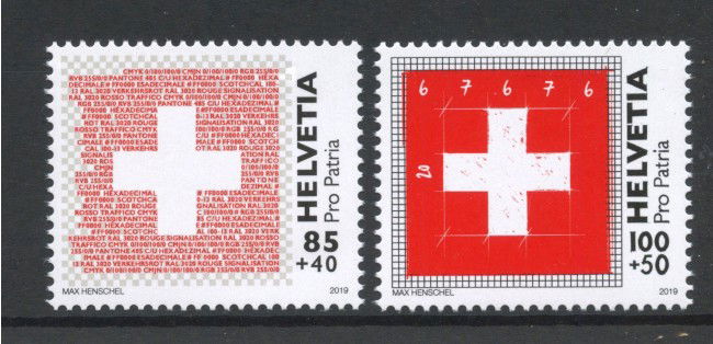 2019 - SVIZZERA - LOTTO/42144 - PRO PATRIA 2v. - NUOVI