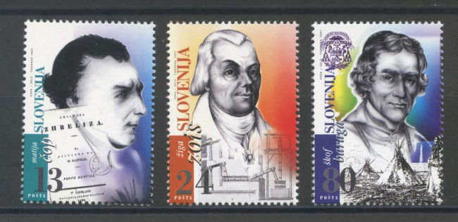 1997 - SLOVENIA - PERSONALITA'  4v. - NUOVI - LOTTO/33931