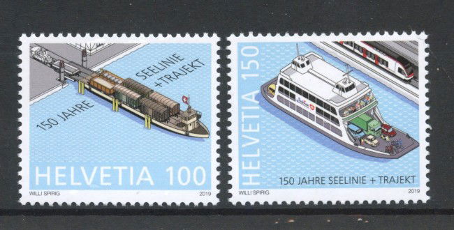 2019 - SVIZZERA - LOTTO/42148 - TRAGHETTI 2v. - NUOVI