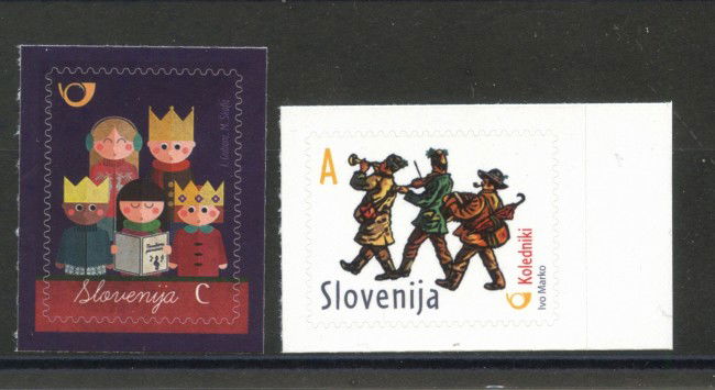 2015 - SLOVENIA - NUOVO ANNO  2v. - NUOVI ADESIVI - LOTTO/34618