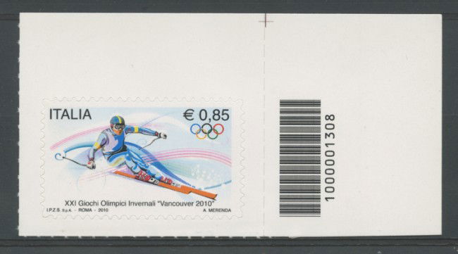 2013 - LOTTO/15472CB -OLIMPIADI INVERNALI - CODICE A BARRE