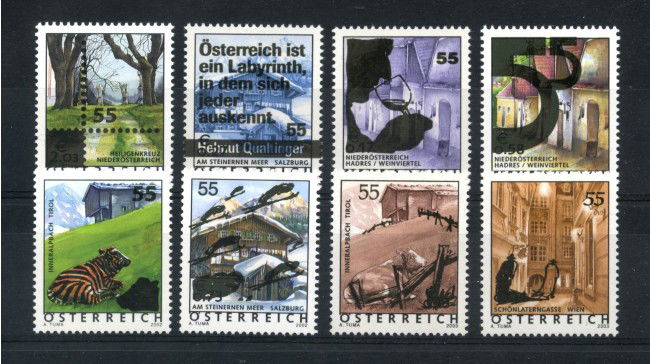 2005 - AUSTRIA - LOTTO/42014 - VANANZE 8v. - NUOVI
