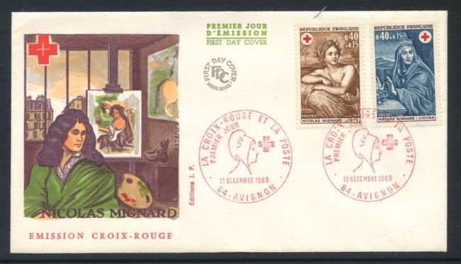 1969 - FRANCIA - PRO CROCE ROSSA  - BUSTA FDC - LOTTO/25895