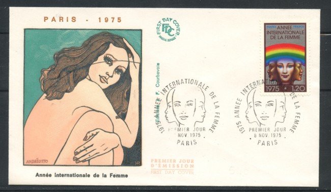 1975 - FRANCIA - ANNO INTERNAZIONALE DELLA DONNA - BUSTA FDC - LOTTO/25155