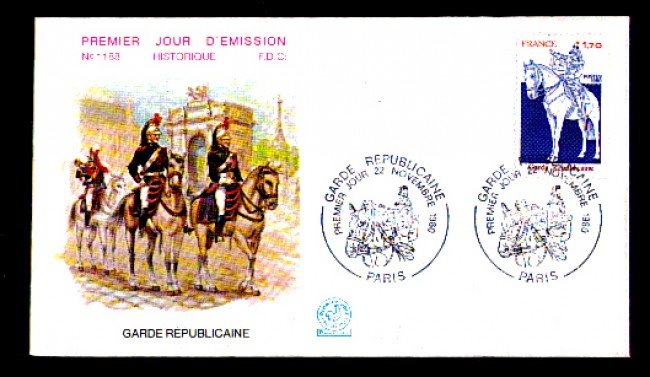 1980 - LOTTO/10917 - FRANCIA - GUARDIA REPUBBLICANA - BUSTA FDC