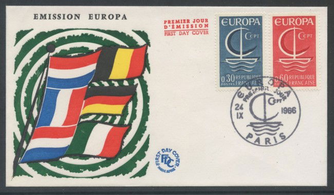 1966 - FRANCIA - EUROPA - BUSTA FDC - LOTTO/25880