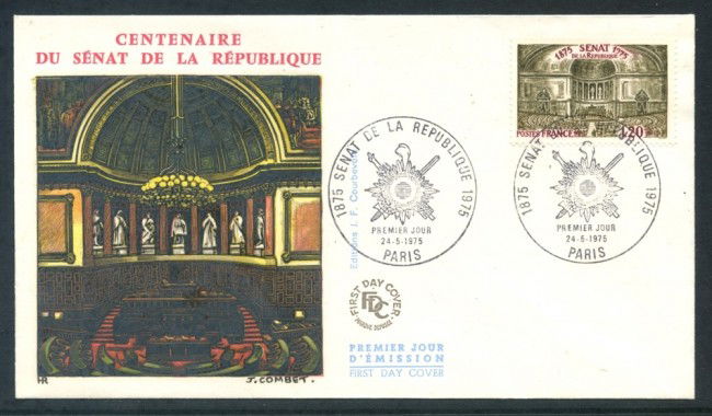 1975 - FRANCIA - CENTENARIO DEL SENATO - BUSTA FDC - LOTTO/26477