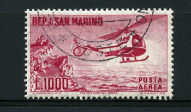 1961 - LOTTO/12006 - SAN MARINO - 1000 LIRE ELICOTTERO - USATO